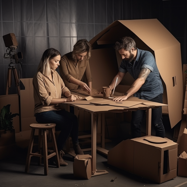 Artisanat en carton DIY